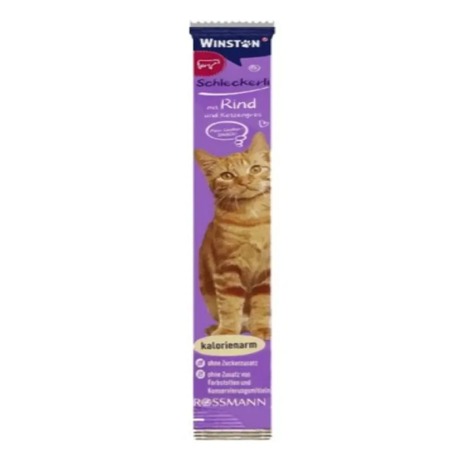 بستنی گربه وینستون گوشت گوساله و علف گربه (تکی)