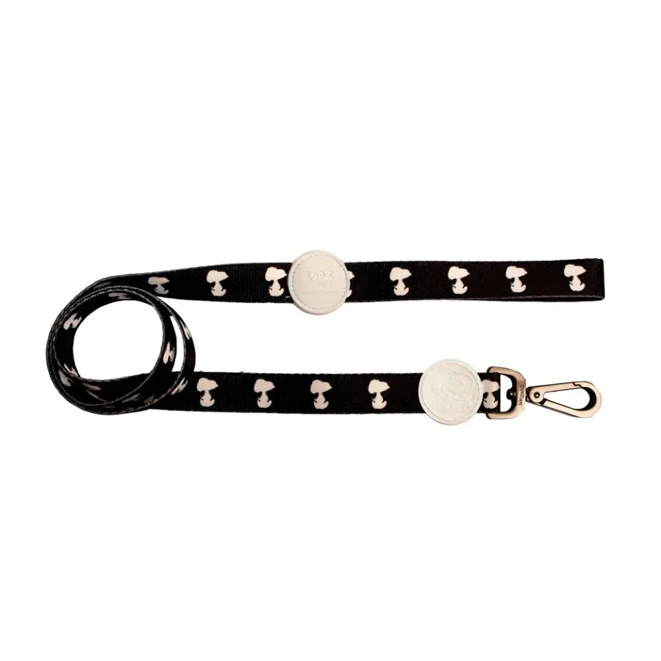 بند قلاده اسنوپی لیش مدل شبح سفید Zooz Leash Snoopy White Shadow