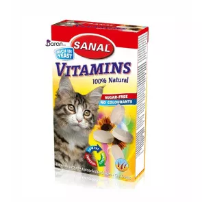 قرص مولتی ویتامین گربه سانال حاوی مخمر (50 گرم)