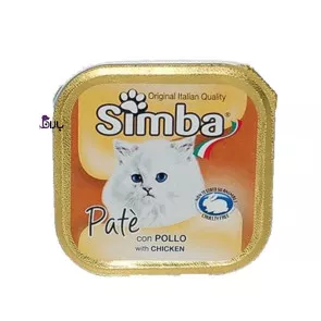 خوراک گربه مرغ سیمبا (100 گرم)
