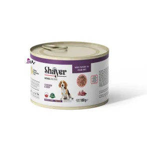 کنسرو سگ شایر نچرال مرغ و گوشت (180 گرم)