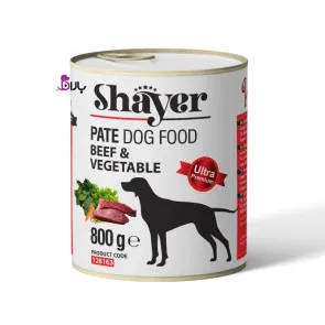 کنسرو سگ شایر پاته گوشت و سبزیجات (800 گرم)