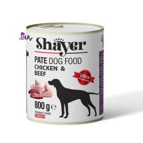 کنسرو سگ شایر پاته مرغ و گوشت (800 گرم)