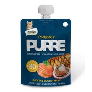 پودینگ گربه دنتالایت مرغ و صدف (55 گرم)