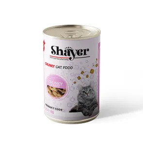 کنسرو گربه شایر چانک بوقلمون (400 گرم)