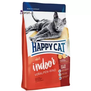 غذای گربه هپی کت ایندور گوساله (1/4 کیلوگرم)