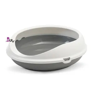 ظرف خاک گربه لبه دار بزرگ گرد ساویک فیگارو