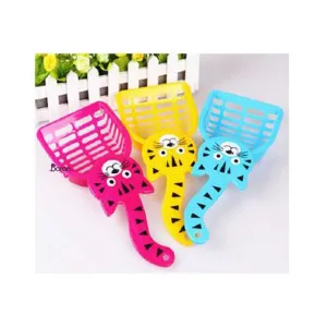 بیلچه خاک گربه طرح سر گربه برجسته