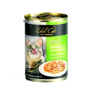 کنسرو گربه ایدل بوقلمون و جگر در سس (400 گرم)