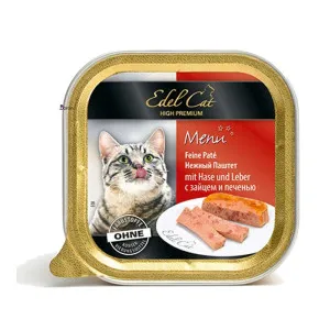 کنسرو گربه ایدل پته گوشت خرگوش و جگر (100 گرم)