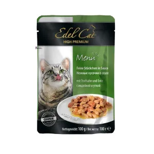 پوچ گربه ایدل گوشت بوقلمون و اردک در سس