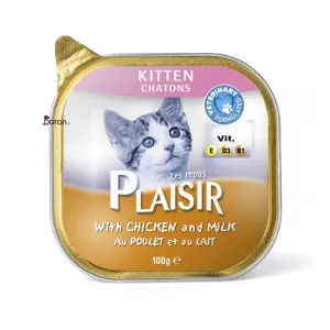 کنسرو بچه گربه پلایزر مرغ و شیر