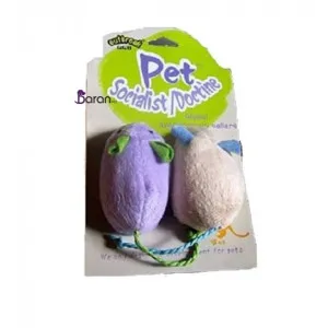 اسباب بازی گربه موش پارچهای دوتایی