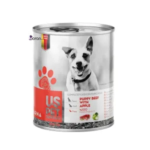 کنسرو سگ یو اس پت گاو و سیب (800 گرم)