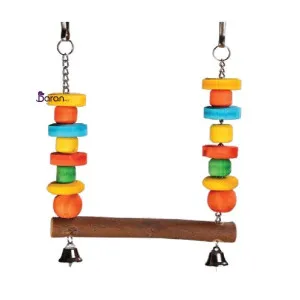 اسباب بازی پرنده یونیک تاب چوبی و مهره 1026