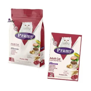غذای گربه پرامی با طعم بیف و برنج (1/5 کیلوگرم)