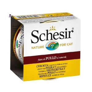 کنسرو گربه شسیر فیله مرغ طبیعی و برنج (85 گرم)