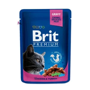 پوچ گربه بریت مرغ و بوقلمون