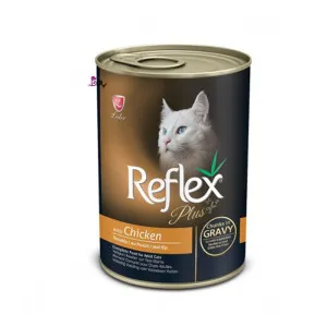 کنسرو گربه رفلکس مرغ در سس گوشت