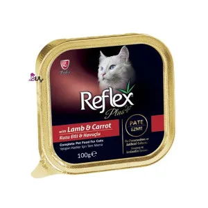 کنسرو گربه رفلکس پلاس بره و هویج