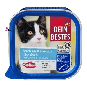 ووم گربه داین بست ماهی کاد (100 گرم)