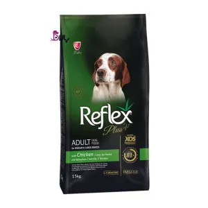 غذای سگ نژاد بزرگ و متوسط رفلکس پلاس مرغ (15 کیلوگرم)