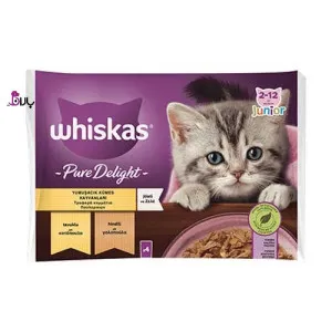 پوچ بچه گربه ویسکاس مرغ و بوقلمون (4 عددی)