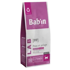 غذای گربه عقیم بابین مخصوص پوست و مو (1/5 کیلوگرم)