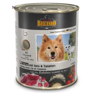 کنسرو سگ بلکاندو گوشت بره با برنج و گوجه (800 گرم)