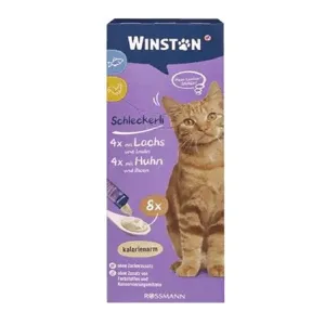 بستنی گربه وینستون مرغ بیوتین و ماهی اینولین (8 عددی)