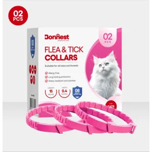 قلاده ضد کک و کنه گربه بونست 2 عددی - صورتی