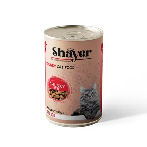 کنسرو گربه شایر چانک گوشت (400 گرم)