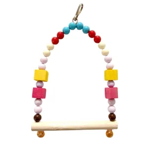 تاب پرنده چوبی رنگارنگ ارتفاع 19