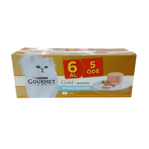 کنسرو گربه گورمه گلد پته ماهی تن (پک 6 عددی)