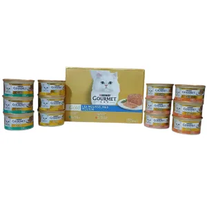 گورمه گلد پک اورجینال 12 عددی چهار طعم ویژه موس