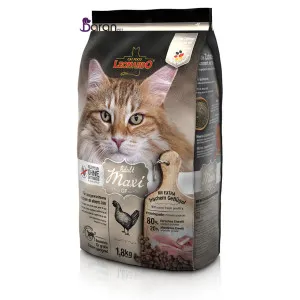 غذای بدون غلات گربه لئوناردو مخصوص سلامت دهان و دندان (1/8 کیلوگرم)