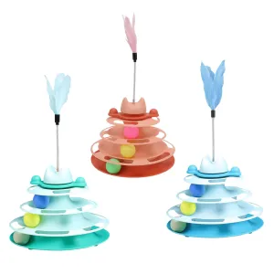 اسباب بازی گربه ریلی سه طبقه طرح 002