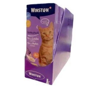 بستنی وینستون مرغ و ماهی پک اورجینال 9 تایی (72 عدد)