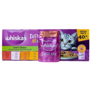 پوچ گربه ویسکاس گوشت و مرغ و سبزیجات