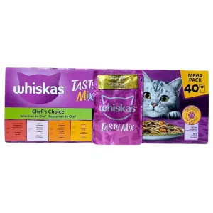 پوچ گربه ویسکاس مرغ و ماهی کاد