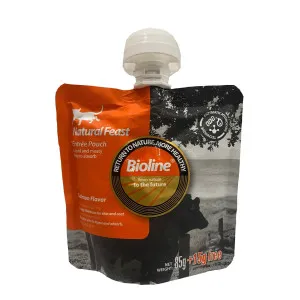 پودینگ گربه بایولاین طعم ماهی سالمون (100 گرم)