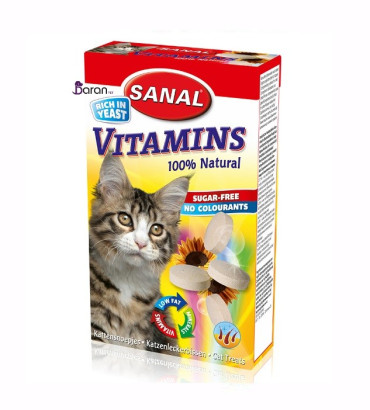 قرص مولتی ویتامین گربه سانال حاوی مخمر (50 گرم) در پت شاپ تهران