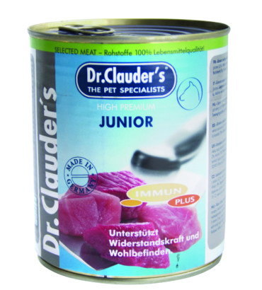 کنسرو سگ دکتر کلادرز مخصوص توله سگ حاوی گوشت :: Dr. Clauder's Junior