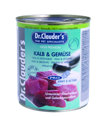 کنسرو سگ دکتر کلادرز حاوی گوشت گوساله و سبزیجات :: Dr. Clauder's Meat Veal 