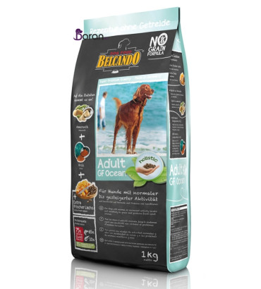 غذای خشک سگ بلکاندو مخصوص سگ بالغ بدون غلات حاوی گوشت ماهی :: Belcando Adult Grain Free Ocean