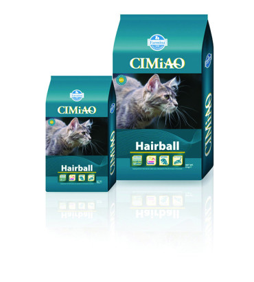 غذای خشک گربه CIMiAO مخصوص دفع گلوله های مو از دستگاه گوارش :: CIMiAO Hairball