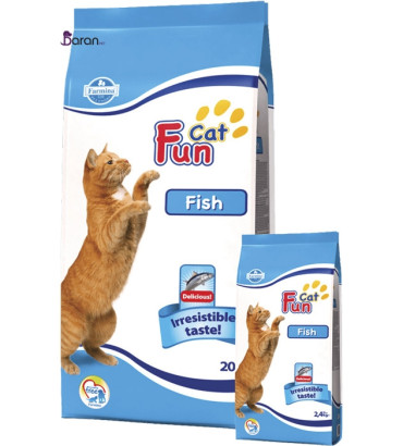 غذای خشک گربه فان کت حاوی ماهی :: Fun Cat Fish