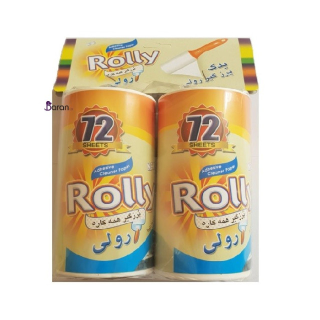 رول یدکی دوقلو 72 برگی برای پرزگیر چسبی صادراتی