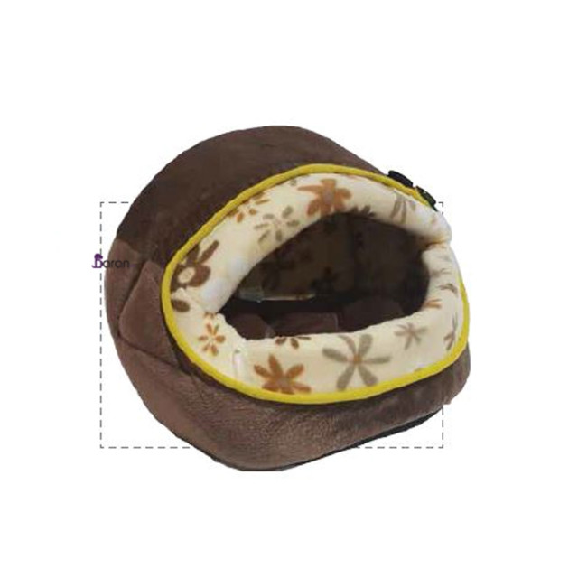جای خواب مسقف مخمل کوچک مخصوص گربه