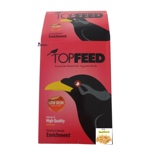 غذای مرغ مینا تاپ فید با کرم topfeed